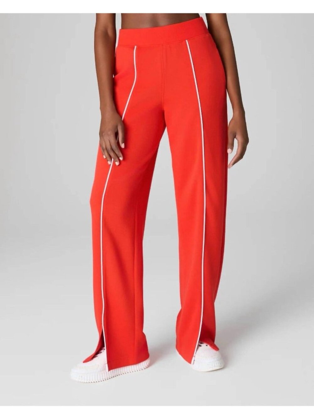 Spanx Size Small Airpique Straight Track Pant In Poppy - Picture 2 of 14